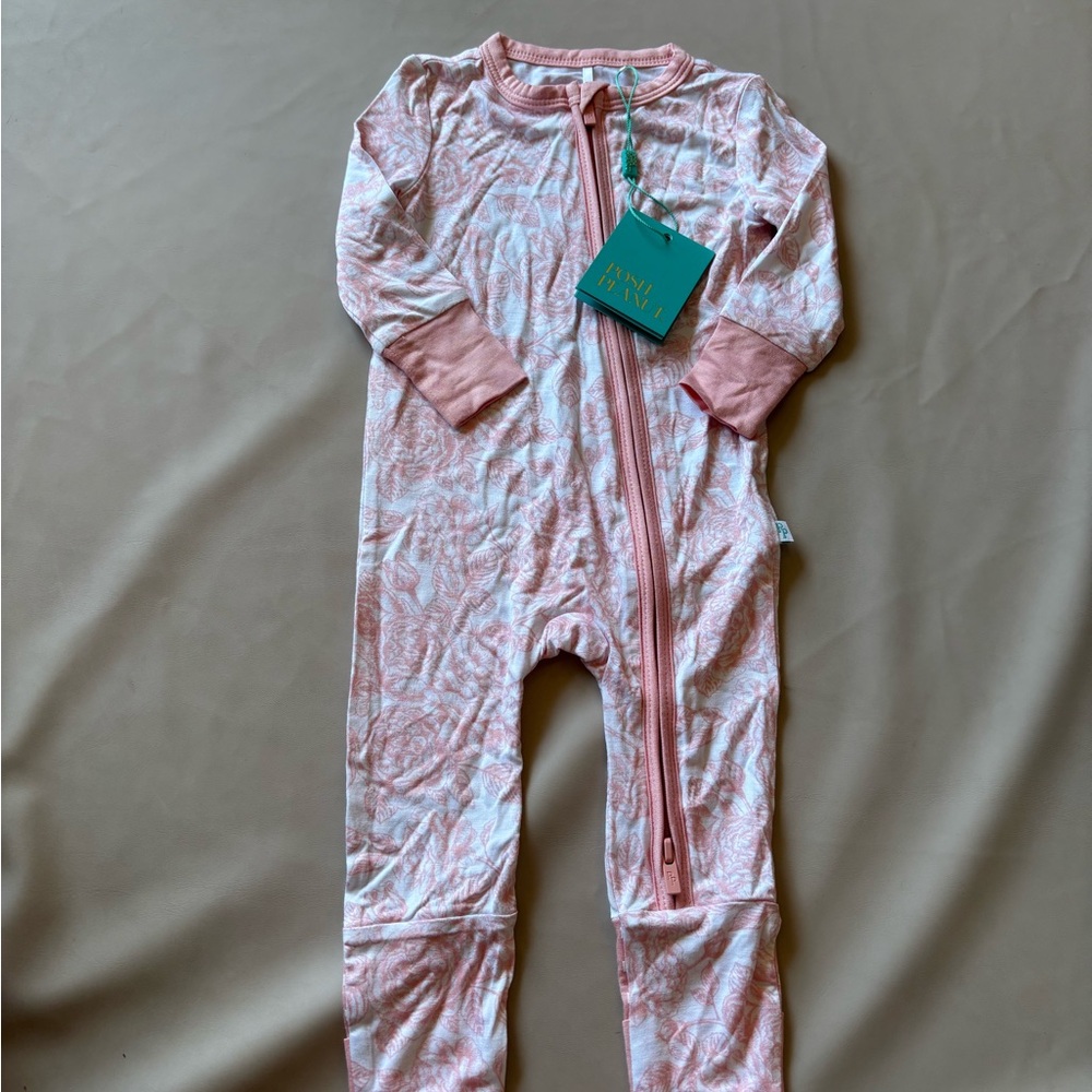 Posh Peanut Floral Onesie